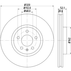 Audi A4, A4 Allroad, A5, A6, A6 Allroad, A7, Q5 1.8-4.0 07- 320x30 priekio