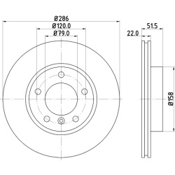 BMW 3 E36/E46 1.6-2.8 90- priekio 286x22