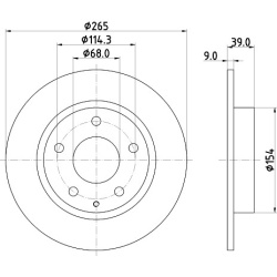 Mazda 3 1.5-2.5 13- galo 265x9
