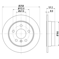 MB A W169, B W245 1.5-2.0 04- galo 258x8