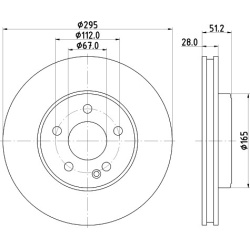 MB A W176 12-, B W246 11- , CLA C117/X117, GLA X156 13- priekio 295x28