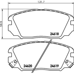 Hyundai Grandeur 05-, Sonata 05- , Tucson 08- , KIA Magnetis 05- , Opirus 06- , Sportage 06- priekio