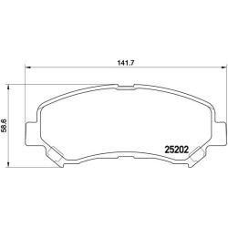 Nissan Qashqai 07-, X-Trail 07- , Suzuki Kazashi 10- priekio