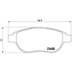 Citroen Berlingo 99-, C3 02-, C4 04-, Xsara 00-, Fiat Doblo 03-, Peugeot 207, 307, 1007, 4008, Partner 01- priekio