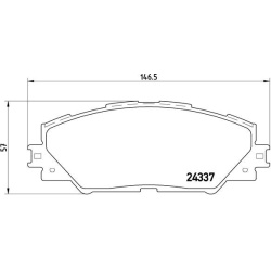 Toyota Auris 10- , Corolla 07- , RAV 4 06- , Urban Cruiser , Verso S , Yaris 12- priekio