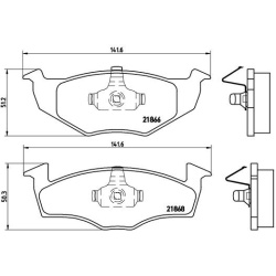 VW Fox 05-, Lupo 98-, Polo 94-, Seat Arosa 97-, Cordoba 93-, Skoda Fabia 99-, Roomster 07- priekio