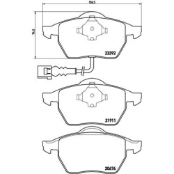 Audi A3 96-, TT 98-, Seat Leon 99-, Toledo 99-, Skoda Octavia 97-, VW Bora 98-, Golf IV, V, New Beetle 98-, Polo 01- priekio