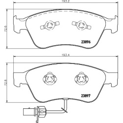 Audi A6 06- , A8 03- , VW Phaeton 02- priekio
