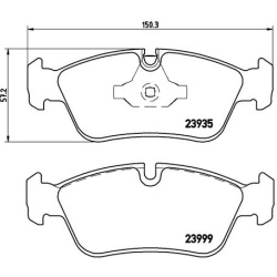 BMW 1ser. E81 06-, 3ser. E90 05- priekio