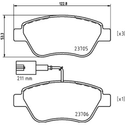 Citroen Nemo, Fiat Bravo, Doblo, 500, Lancia Musa, Peugeot Bipper priekio