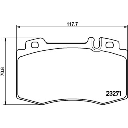 MB C W203 , CLK C209 , E W211, SL, SLK priekio