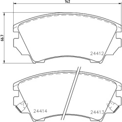 Opel Astra J 11-, Insignia 08-, Zafira C 11-, Saab 9-5 10- priekio 321mm diskui