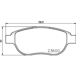 Citroen Berlingo , C3, C4, Xsara Picasso , Peugeot 207, 307, 1007, Partner priekio