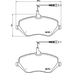Citroen C5 08-, C6 06-, Peugeot 407, 607 3.0i, 2.2-3.0HDi priekio