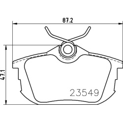 Volvo S40/V40 95-, Mitsubishi Carisma 95-, Colt 04-, Space Star 98-, Smart For Four 04- galo