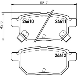 Toyota Auris 07-, Corolla 02-, IQ 09-, Prius 12-, Urban Cruiser 09-, Verso S 10-, Yaris 05- galo