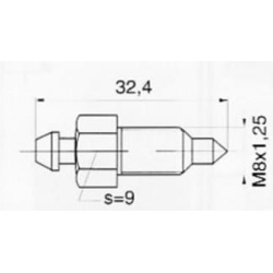 SN015-4 nuorinimo varžtas M8x1.25 32.4mm Cit Honda MB Opel Skoda ODP-4