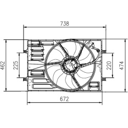  ventiliatorius, radiatoriaus