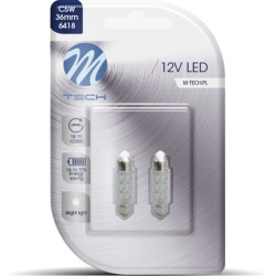 Blisteris 2 vnt. LED L023W 12V 36mm 6xFlux diodai balti
