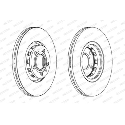 Audi A4, A6, Skoda Superb, VW Passat, 1.8-2.8 90-08 priekio 288x25 2vnt