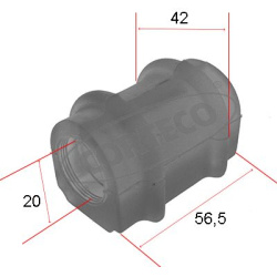  skersinio stabilizatoriaus įvorių komplektas
